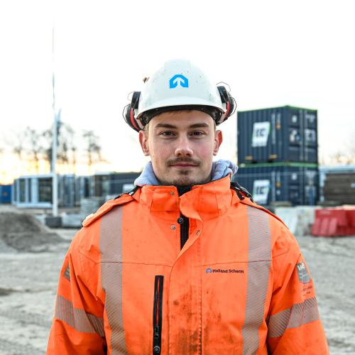 Hugo Robinson Leerling betontimmerman Holland Scherm